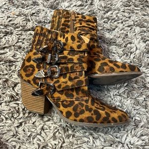 Leopard Booties